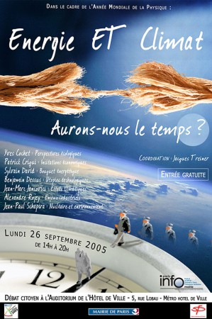 Société Française de Physique - AFFICHE 40 X 60 - Conférence citoyenne - Septembre 2005