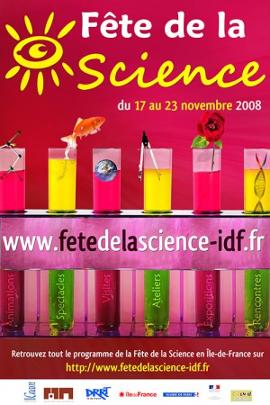 CNAM - AFFICHE 40 X 60 - Fête de la Science - Septembre  2008