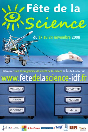 CNAM - AFFICHE 40 X 60 - Fête de la Science - Septembre 2008