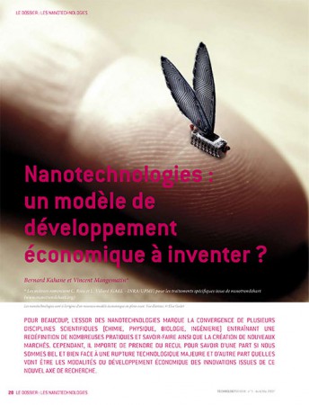 Technology Review #01 - Illustration de l'article "Nanotechnologies : un modèle de développement économique à inventer ?" - Avril 2007