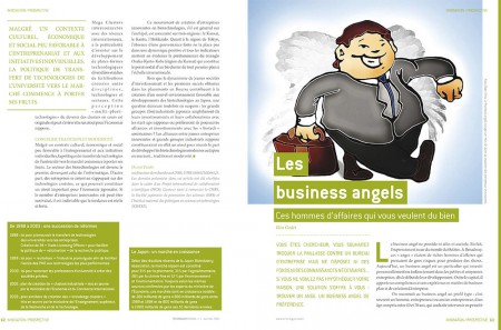 Rédaction d'un dossier sur "Les business angels" dans la rubrique "Innovation / Prospective" - Technology Review #01 - Avril / Mai 2007