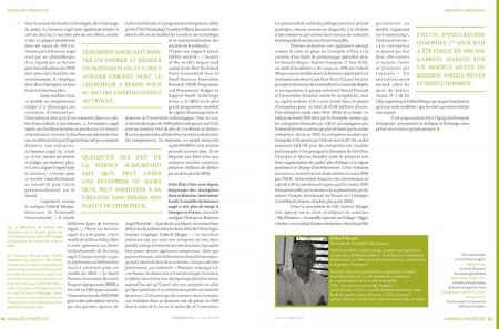 Rédaction d'un dossier sur "Les business angels" dans la rubrique "Innovation / Prospective" - Technology Review #01 - Avril / Mai 2007