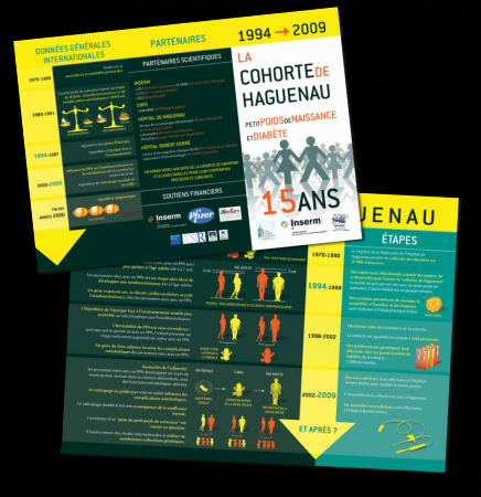 INSERM - Création graphique de la plaquette "La cohorte de Haguenau" - Mars 2009 