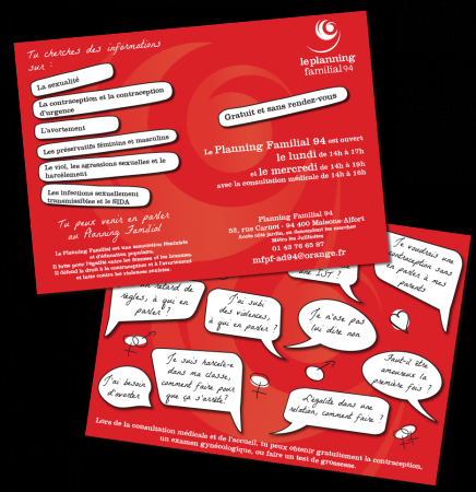 Planning familial 94 - Création graphique de la plaquette d'informations - Octobre 2013