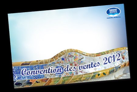 Nestlé Waters Marketing et Distribution - Convention des ventes 2012 - Création graphique du badge de la convention - Novembre 2011