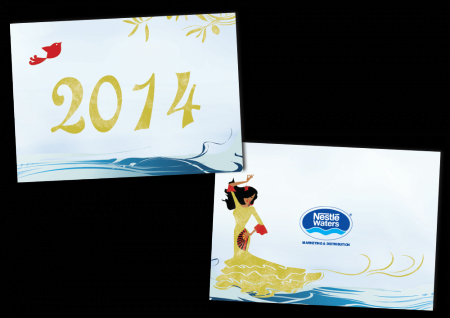 Nestlé Waters Marketing et Distribution - Carte de vœux 2014 - Décembre 2013