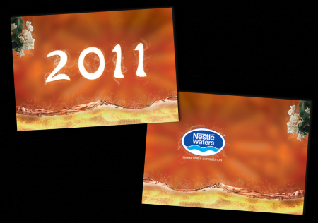 Nestlé Waters Marketing et Distribution - Carte de vœux 2011 - Décembre 2010