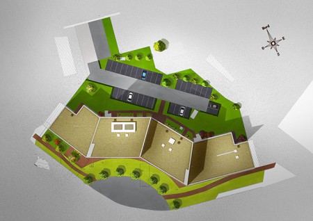 Groupe Lazard - Mise en couleurs du plan masse pour le projet Strasbourg Plazza - Janvier 2008